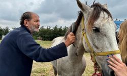 Bursa'da huzurevi sakinleri üniversitedeki çiftlikte ata bindi, tımar yaptı