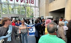Cenevre Üniversitesindeki Filistin'e destek eyleminde İsrail yanlılarından provokasyon