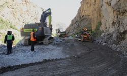 GÜNCELLEME - Dağdan düşen kaya parçaları nedeniyle kapanan Hakkari-Çukurca kara yolu açıldı
