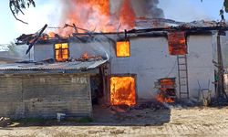 Ilgaz ilçesinde çıkan yangında bir ev yandı