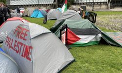 İrlanda'da üniversite öğrencileri ve aktivistler, Filistin'e destek gösterisi düzenledi