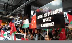 İstanbul Nişantaşı Üniversitesi öğrencilerinden Filistin'e destek eylemi