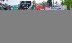 İstanbul Sabahattin Zaim Üniversitesi öğrencileri ABD'deki Filistin eylemlerine destek verdi