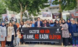 İzmir ve çevre illerde AK Parti'li kadınlar Gazzeli anneler için toplandı