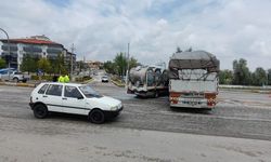 Karapınar'da tırla çarpışan kamyonetin sürücüsü yaralandı