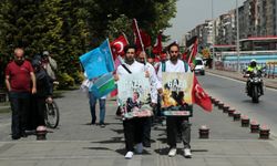 Kayseri'de İsrail'i protesto için gerçekleştirilen "sessiz yürüyüş" 27. haftasında