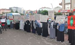 Kırıkkale'de İsrail'in Gazze'ye yönelik saldırıları protesto edildi