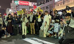 Nekbe'nin 76. yılında Tokyo'da İsrail karşıtı gösteri düzenlendi