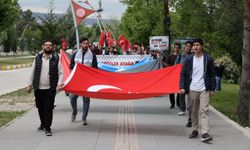 Sivas Cumhuriyet Üniversitesinde Filistin'e destek gösterisi düzenlendi