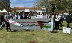 Tekirdağ'da üniversite öğrencilerinin Filistin'e destek eylemleri devam ediyor