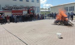 Ulaş'ta yangın tatbikatı yapıldı