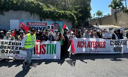 ABD'nin İstanbul Başkonsolosluğu önünde Gazze protestosu