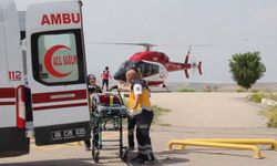 Ambulans helikopter 88 yaşındaki hasta için havalandı