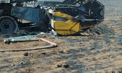 Diyarbakır'da çıkan yangında 50 dönüm ekili alan ve biçerdöver makinesi zarar gördü