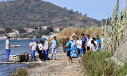 Fethiye'deki Kuş Cenneti'nde çevre temizliği yapıldı