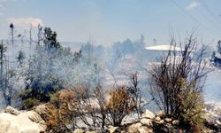 GÜNCELLEME - Mersin'de evde çıkıp makilik ve zirai alana sıçrayan yangın kontrol altında