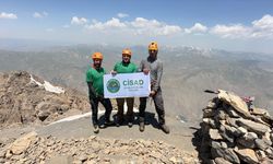 Hakkari'de dağcılar Sümbül Dağı tırmanışını tamamladı