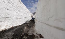 Hakkari'de üs bölgelerinin yolunda karla mücadele çalışmaları devam ediyor