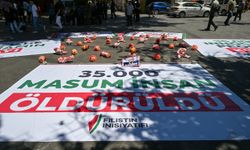İsrail'in Filistin'e yönelik saldırıları Gaziantep'te protesto edildi