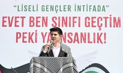 İstanbul'daki imam hatip lisesi öğrencilerinden Filistin'e destek eylemi