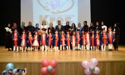 Kahramankazan'da belediyenin kreşinde eğitim gören öğrenciler mezun oldu