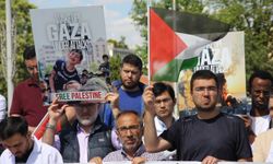 Kayseri'de Gazze'ye destek için "sessiz yürüyüş" yapıldı