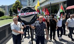 Nakliyat-İş Sendikası, İsrail'e destek verdiği iddiasıyla SOCAR'ı protesto etti