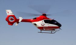 Ambulans helikopter Beypazarı'nda kalp krizi geçiren hasta için havalandı