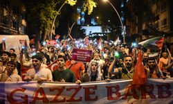 Ankara'da İsrail'in Gazze'ye yönelik saldırılarını protesto için yürüyüş düzenlendi