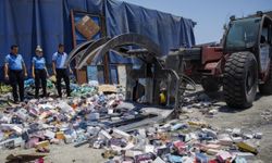 Antalya'da ele geçirilen 5 bin 807 sahte parfüm imha edildi