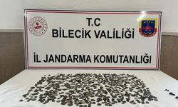 Bilecik'te otomobilde 794 sikke ele geçirildi