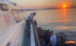 Bodrum açıklarında 75 düzensiz göçmen yakalandı
