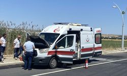 Diyarbakır'da seyir halindeki ambulansta çıkan yangın söndürüldü
