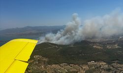 GÜNCELLEME - İzmir'in Urla ilçesinde çıkan orman yangınına müdahale ediliyor