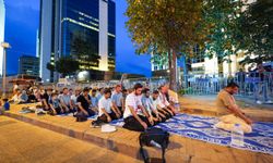 İsrail'in İstanbul Başkonsolosluğu önünde Filistin'e destek eylemi
