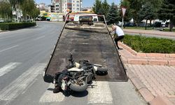 Kayseri'de elektrikli motosikletin çarptığı yaşlı kadın yaralandı