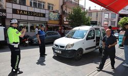 Kırıkkale'de zabıta ve polis ekipleri "kaldırım işgali" denetimi yaptı