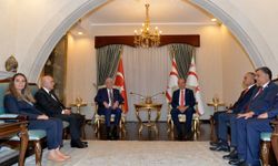 KKTC Başbakanı Üstel, İYİ Parti Genel Başkanı Dervişoğlu'nu kabul etti