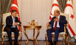 KKTC Cumhurbaşkanı Tatar, SANKON Genel Başkanı Cevahiroğlu'nu kabul etti