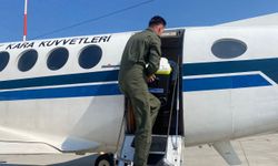 Türk Kara Kuvvetlerine ait uçak organ nakli için havalandı