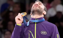 Paris 2024'te Azerbaycanlı judocu Hidayet Haydarov'dan altın madalya
