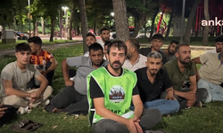 TOKİ işçileri Ankara'da eylem başlattı