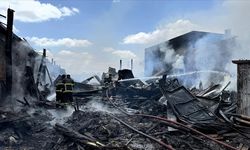 Eskişehir'de kereste deposunda çıkan yangın hasara neden oldu