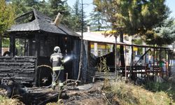 Akşehir'deki akaryakıt istasyonunda yangın