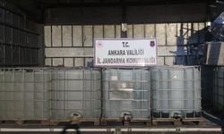 Ankara'daki operasyonda 10 bin litre etil alkol ele geçirildi