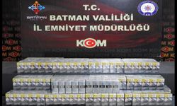 Batman'da 2 akaryakıt tankerinde gümrük kaçağı sigara ele geçirildi