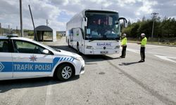 Kırşehir'de yolcu otobüsleri sivil polislerce denetleniyor