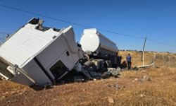 Şırnak'ta devrilen tırın sürücüsü yaralandı