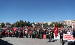 Erzurum, Kars, Iğdır, Erzincan ve Ardahan'da İsrail'in Filistin'e yönelik saldırıları protesto edildi