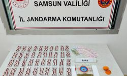 Samsun'da aracında uyuşturucu bulunan zanlıya gözaltı